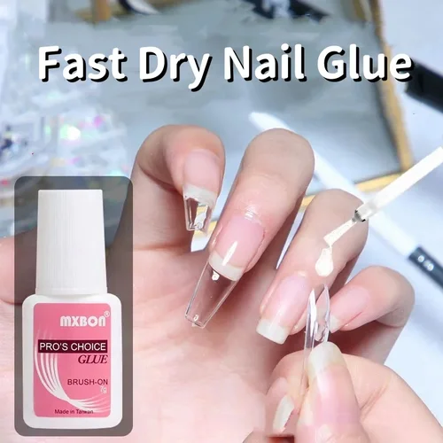 Imagen 1 del producto Pegamento para uñas de secado rápido, 7g, puntas de uñas postizas, esmalte de Gel, extensión de uñas postizas, adhesivo, pegamento UV, acrílico para uñas postizas, palo, gemas, uñas