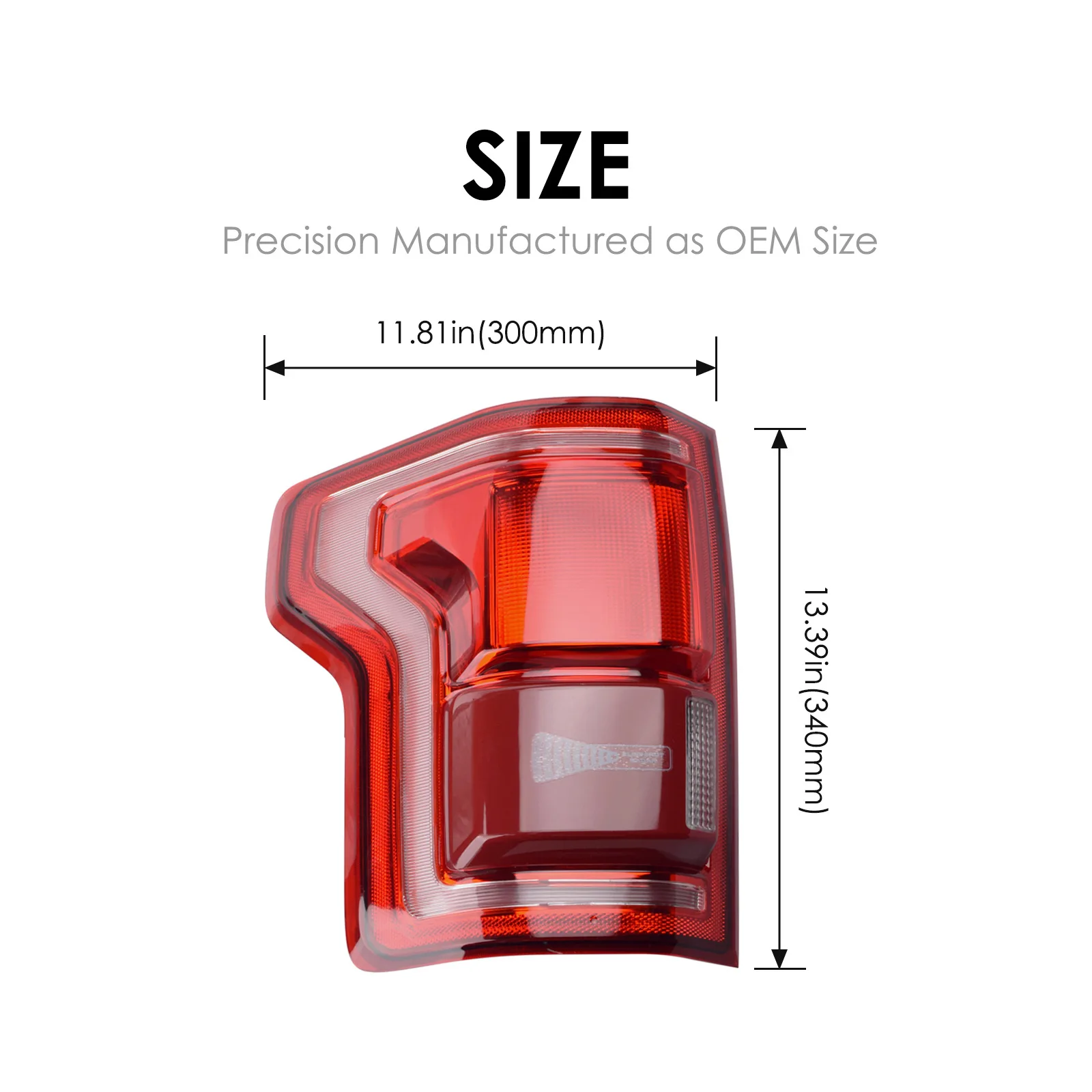 Rear Tail Light With Blind Spot Monitoring Brake Turn Signal Lamp For Ford F-150 2015-2017