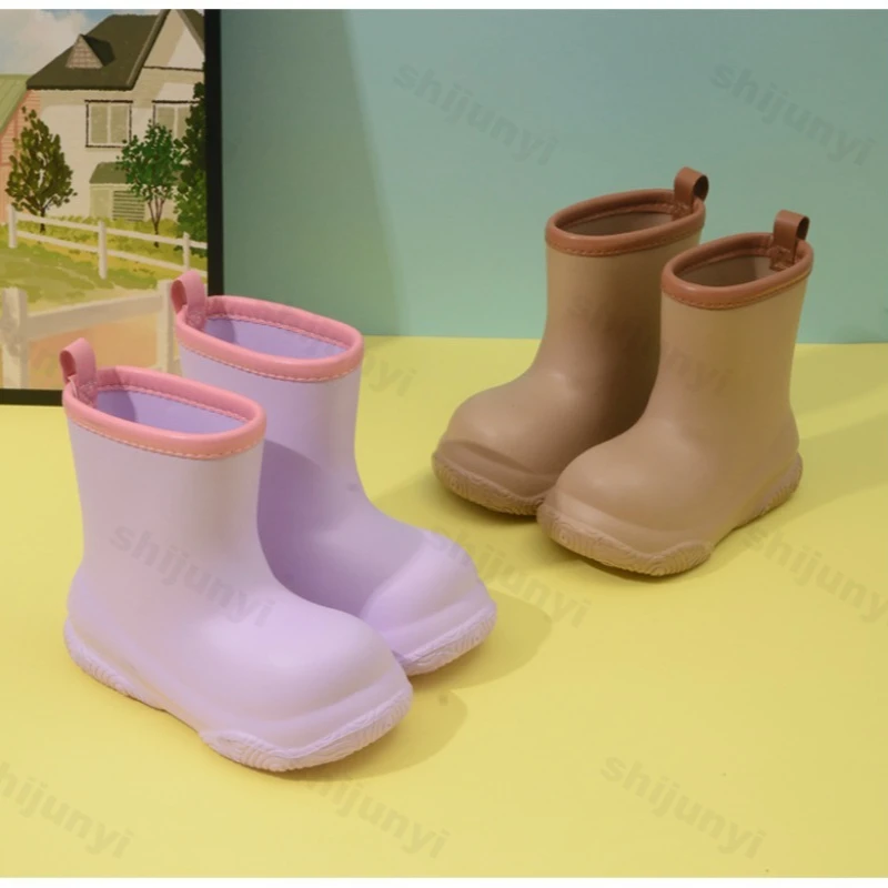 2026 New Children's Rain Boots Cartoon Rain Boots Anti Slip Thick Soled Height Increasing Lightweight Fashion Waterproof Shoes image 5