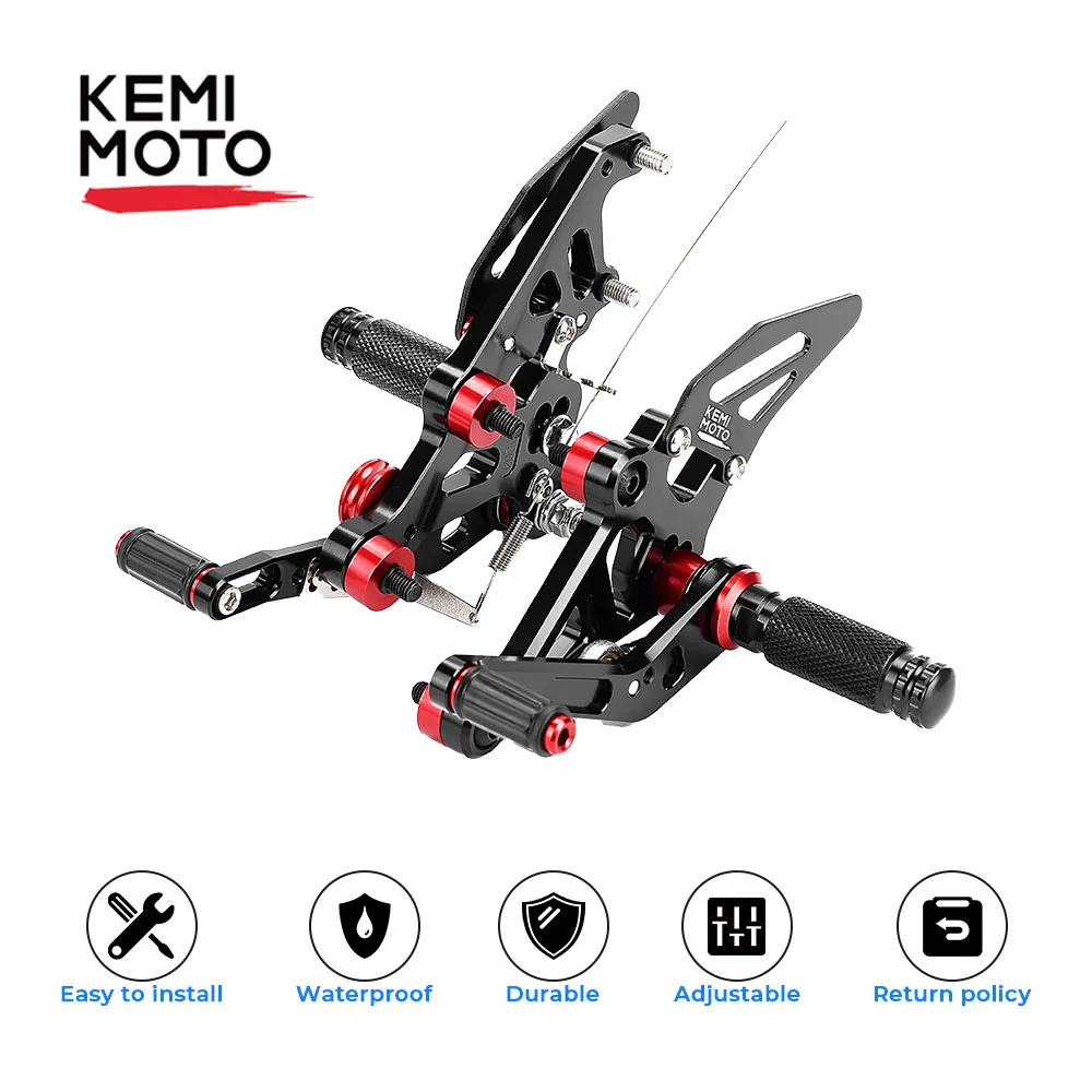 

Footrest MT07 FZ07 2014 2015 2016 Adjustable Rear Set Rearsets Footrest CNC Motorcycle Accessories MT-07 FZ-07 Foot Pegs Pedal