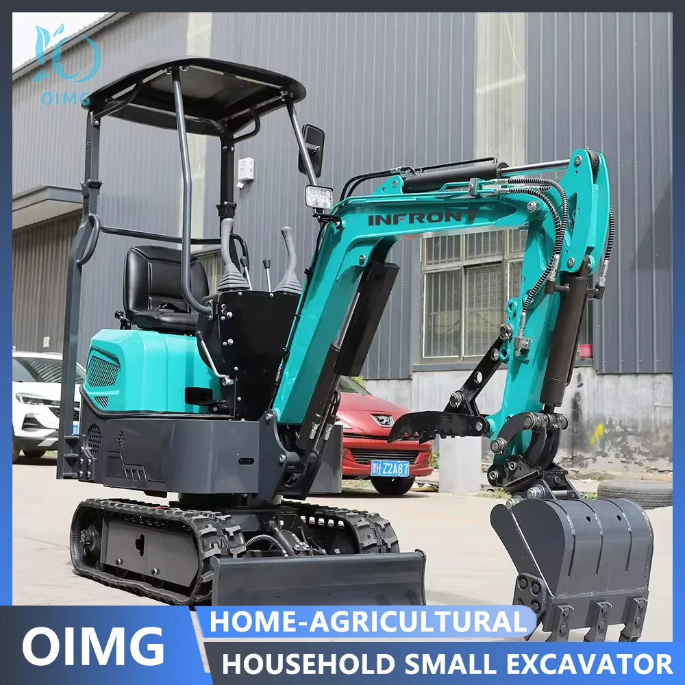 Mini Crawler Excavator with Rubber Track Attachments Hydraulic Digger for Home Garden Farm Use CE EPA Certified