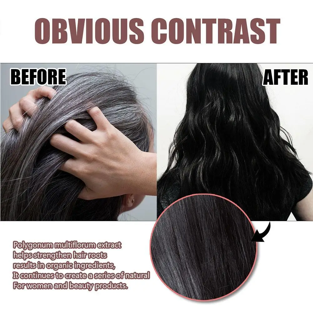 Hair Darkening Shampoo Korea Natural Polygonum Soap Shampoo Regrowth Loss Solid Nutrition Hair Black Bar Anti White Restore