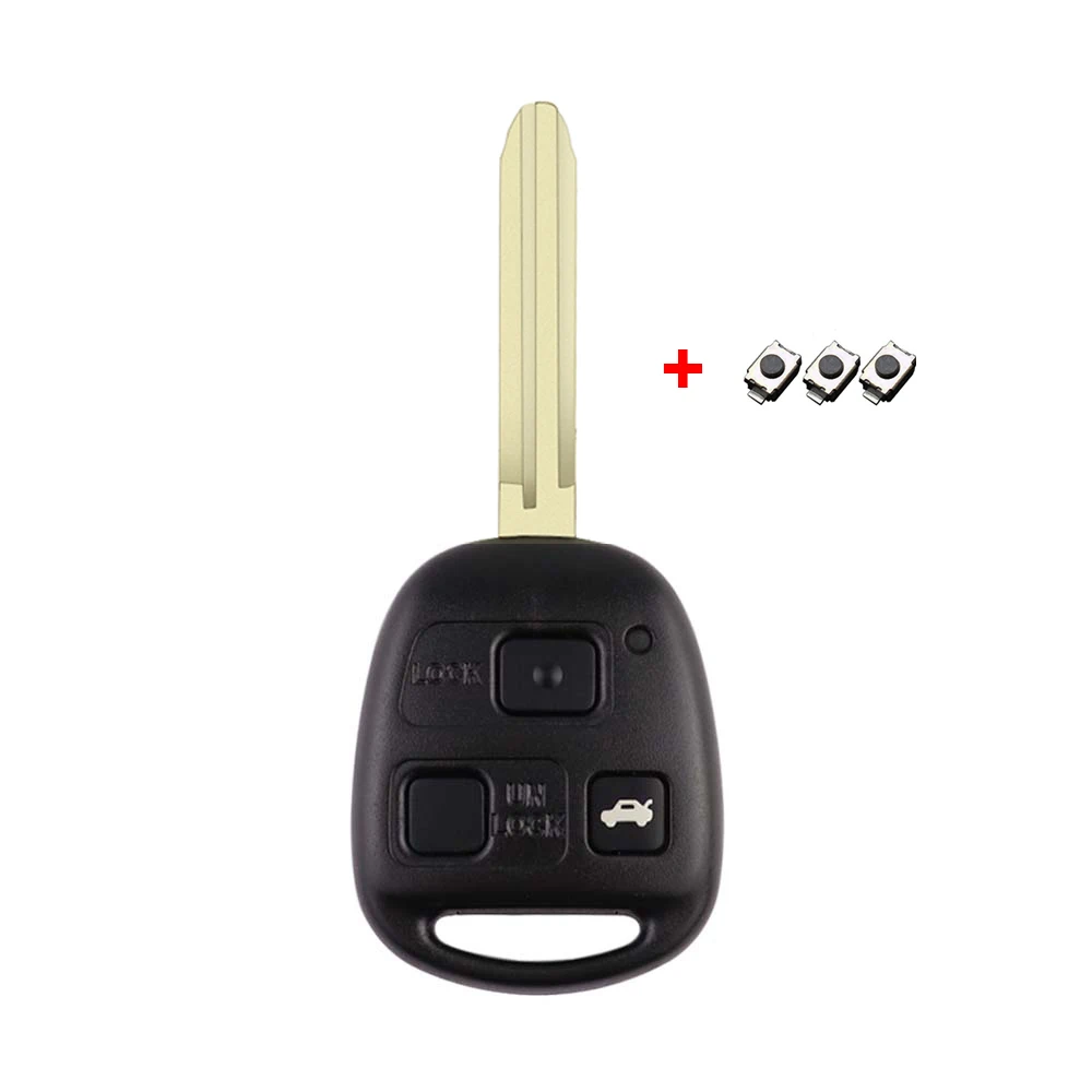 Remote Car Key Case For Lexus ES300 RX300 LS400 GX460 Key Shell For Toyota Rav4 Corolla Yaris Camry Carina Avensis Prado Tarago