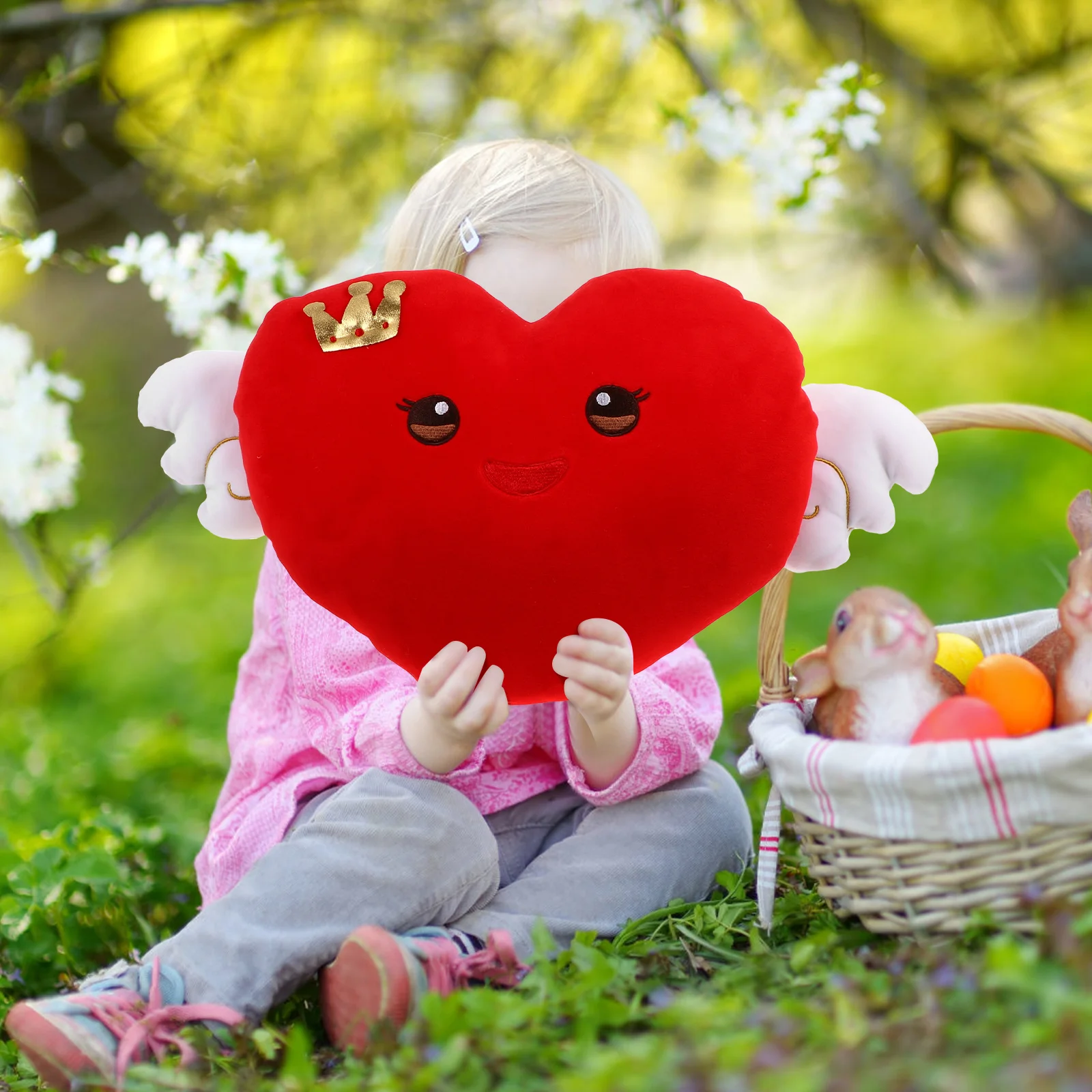 

1Pcs Valentine Heart Cushion Soft Comfortable Throw Pillow for Living Room Bedroom Shape Throw Pillow