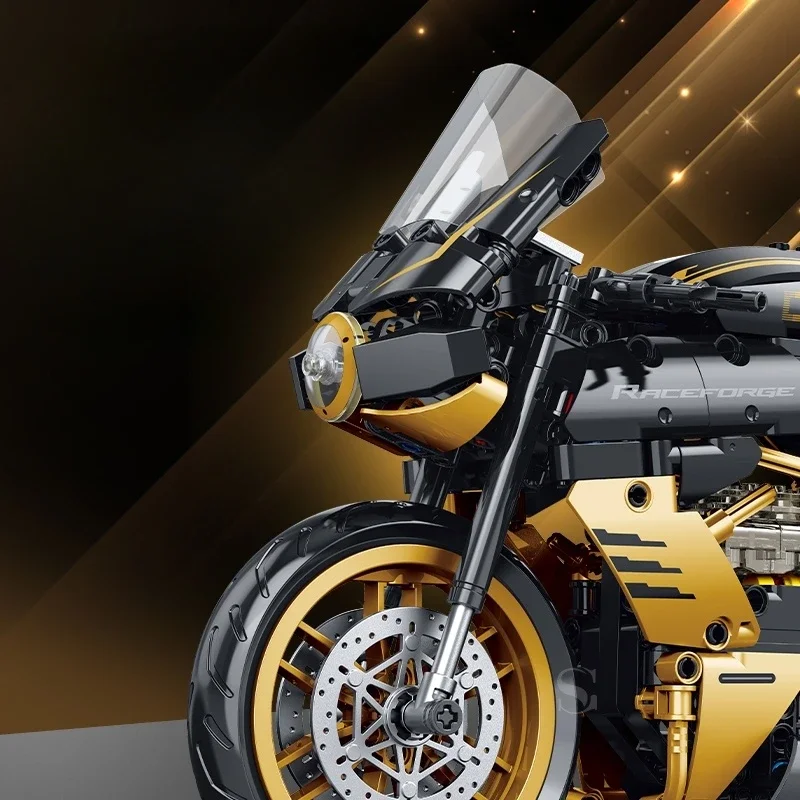 Technical High-Speed Racing Motorcycle Building Blocks Set DIY Bricks Model Kit for Kids Adults Educational Toys Gifts 506pcs