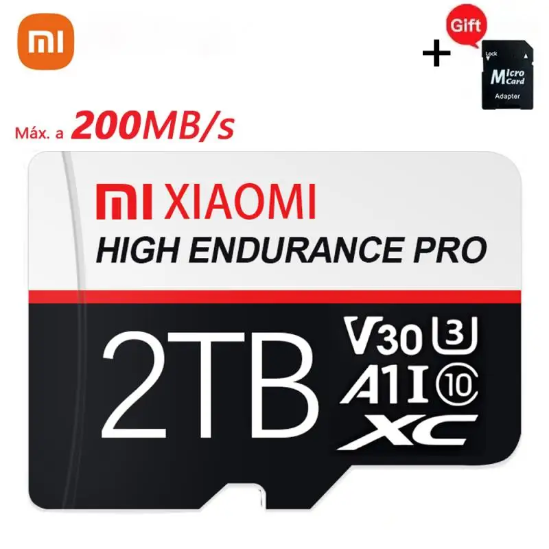 Xiaomi-Tarjeta de memoria de alta velocidad para teléfono móvil, Tarjeta SD de 2TB, 1TB, 512GB, 256GB, Clase 10, Micro TF, para portátil