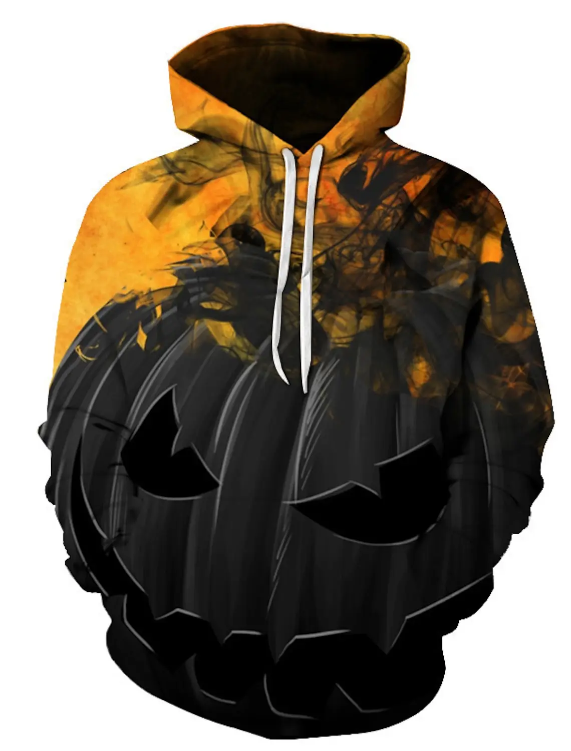 Halloween 3D Printed Pumpkin Hoodie Cartoon Caricature Anime Pattern Men's Halloween Carnival Costume Party Casual Everyday