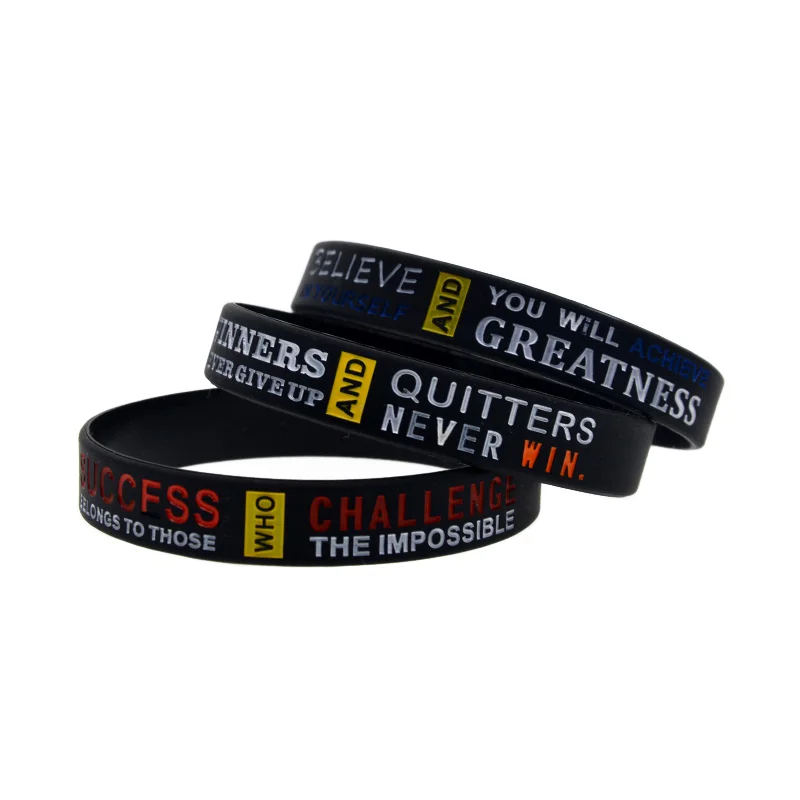 1PC/3PCS Baseball Silicone Rubber Bangle Sports Gift Wristband for Fans and Teams