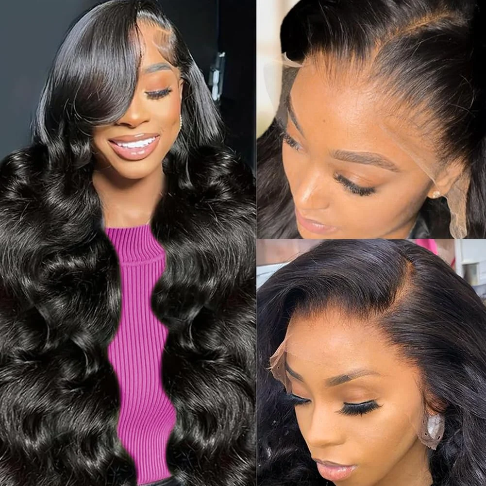 

220 Density 7x6 Glueless Body Wave Wig 13x6 HD Transparent Lace Front Human Hair Wigs For Women 13x4 Lace Frontal Brazilian Wigs