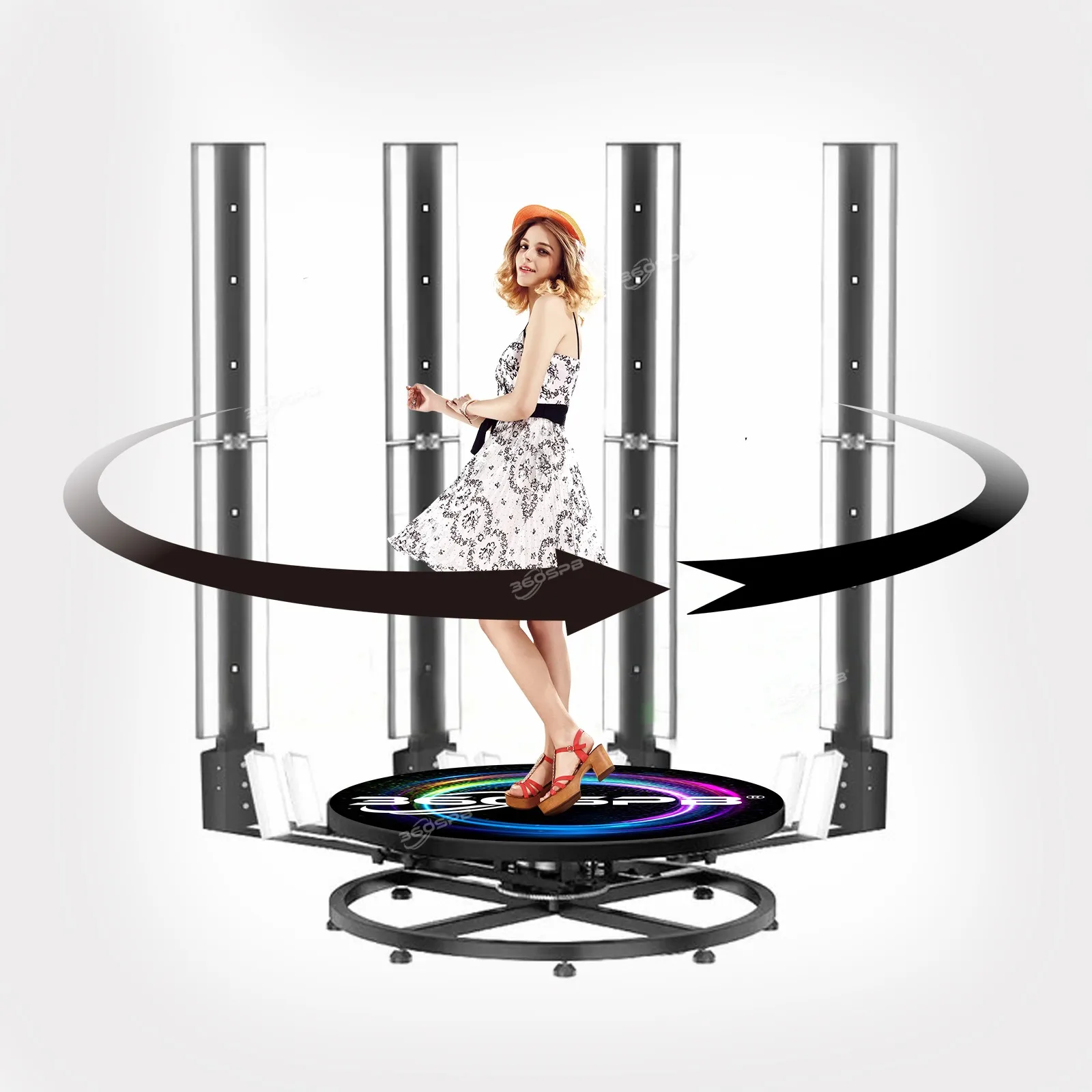 360SPB New Real Person Rotating Full-Body HD 3D Scanner Photographic Portrait Scanner for 3D Real-people Figurine Printing