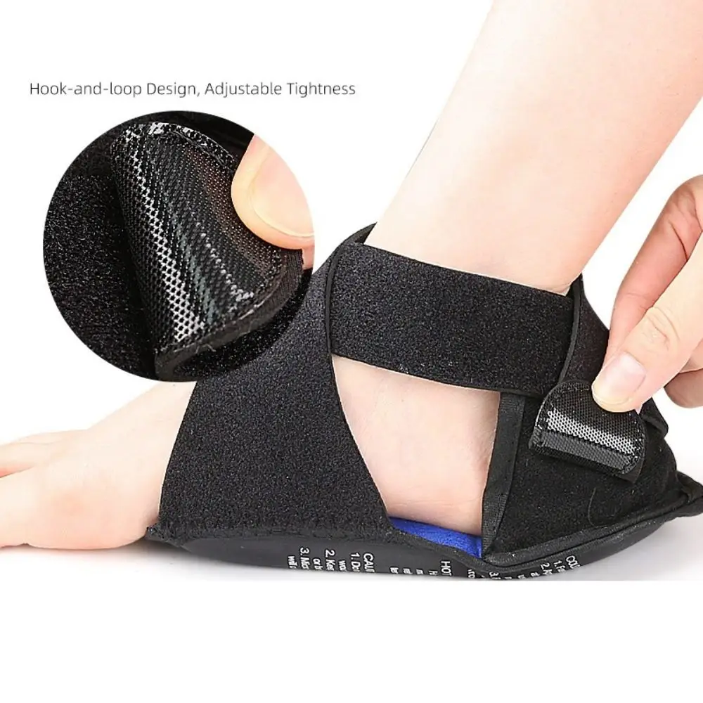 1pair Professional Pain Relief Heel Ice Pack Wrap Adjustable Gel Coverage Foot Ice Pack Reusable Cold Wrap Foot Injury Recovery