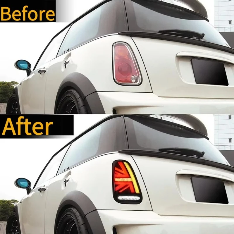 R50 Taillight 2001-2006 R52 R53 Upgrade Hatchback Convertible DRL LED Light Tail Lamps Rear Assembly for