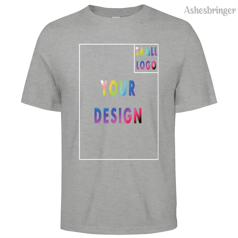 100% Cotton Custom T Shirt Make Your Design Logo Text Men Women Print Original Design Gifts Tshirt