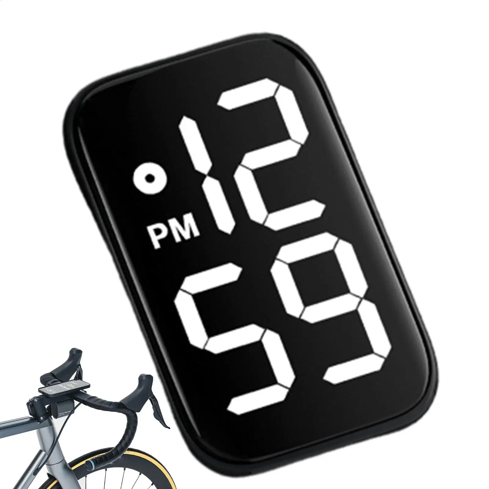 Car Clocks For Dash Waterproof Luminous Vehicle Watch LED Screen Small Digital Clock Stick On For Car Dashboard Interior