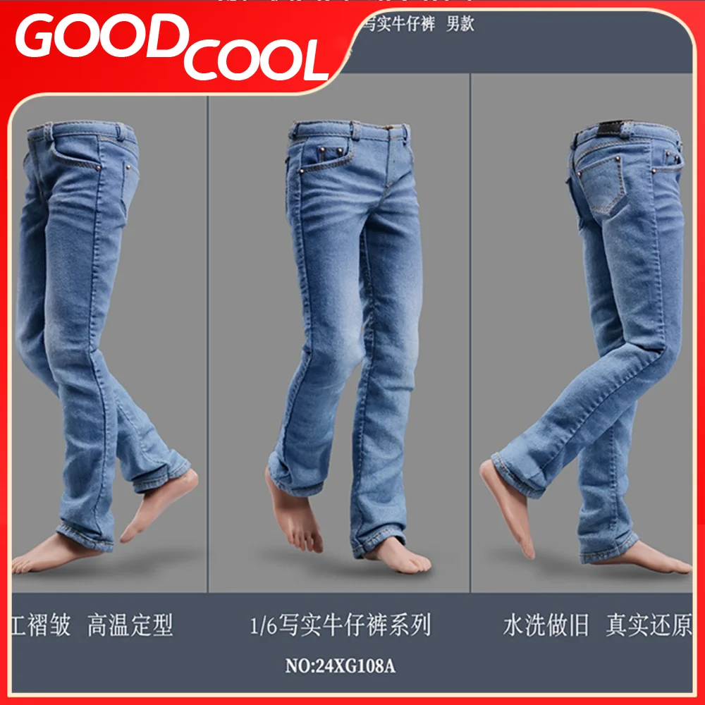 Presale VSTOYS 24XG108 24XG109 1/6 Scale Two Realistic Jeans For Male And Female Soldiers Fit 12 inch Action Figure Body Toys