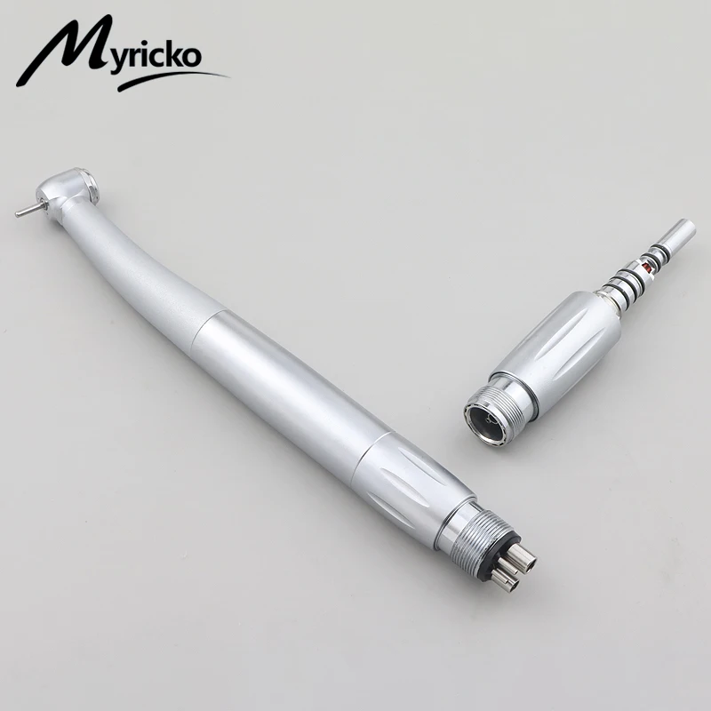 Dental Fiber Optic Quick Coupling Handpieces High Speed Ceramic Bearing Torque Push Button Airotor Triple Water Spray Turbine