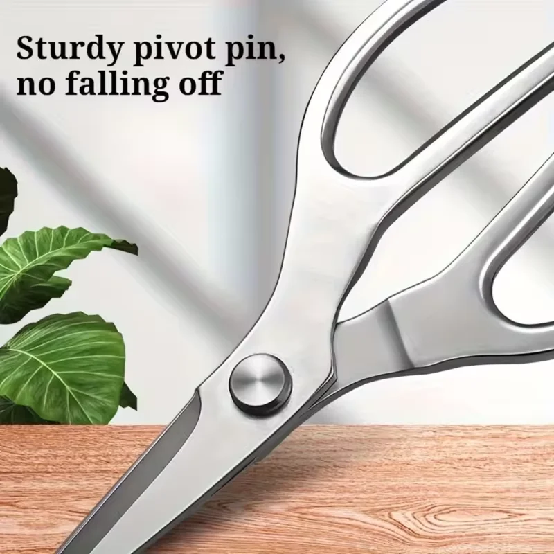 Long Blade Heavy-Duty Scissors Stainless Steal Sharp Multi All-Steel Chicken Bone Scissor Effortless Bone Cutting with Cover