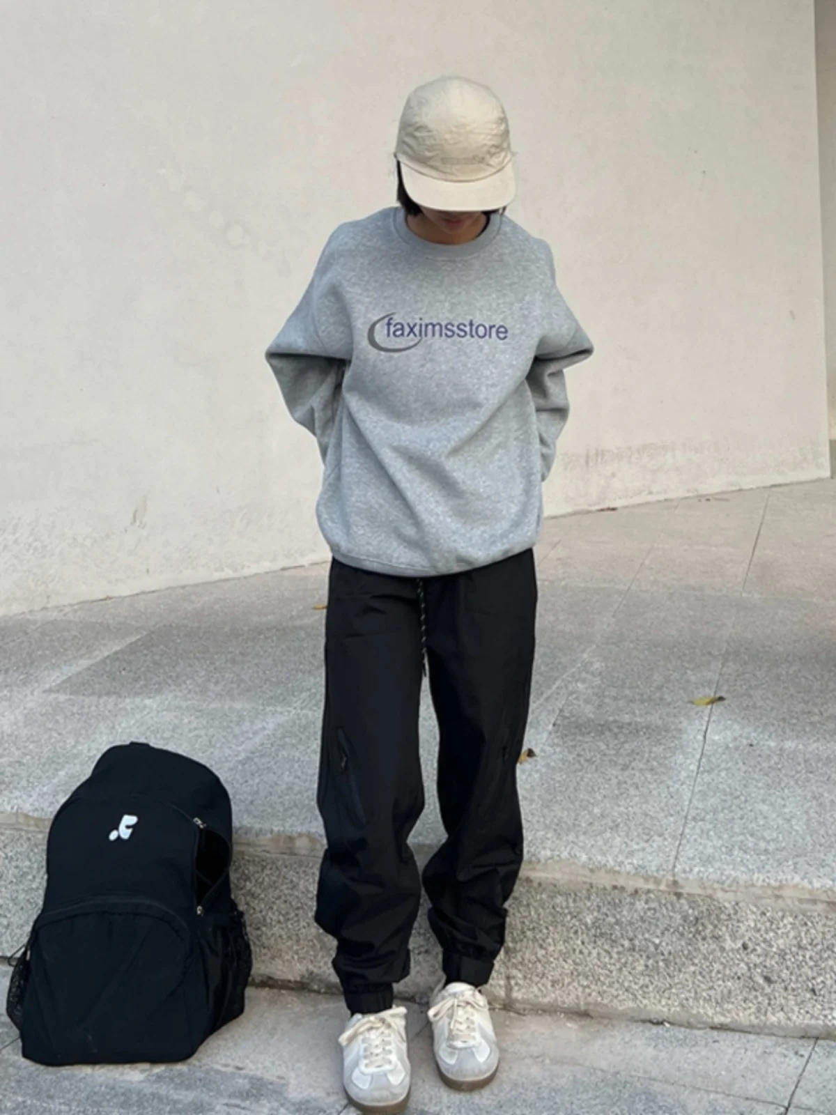 

Bla Fce Lined Outdoor Men's Winter Trousers Windproof Waterproof Hiking Workwear Pants Loose Fit Elastic Waist Cargo Pants