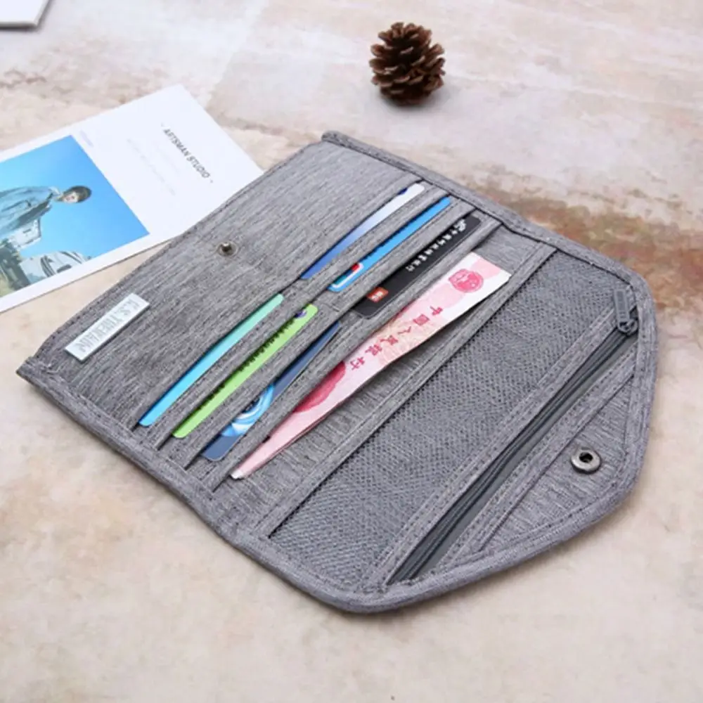 Portable Multicolor Passport Cover Multi-function Oxford Passport Wallet Waterproof High Quality Certificate Bag Unisex