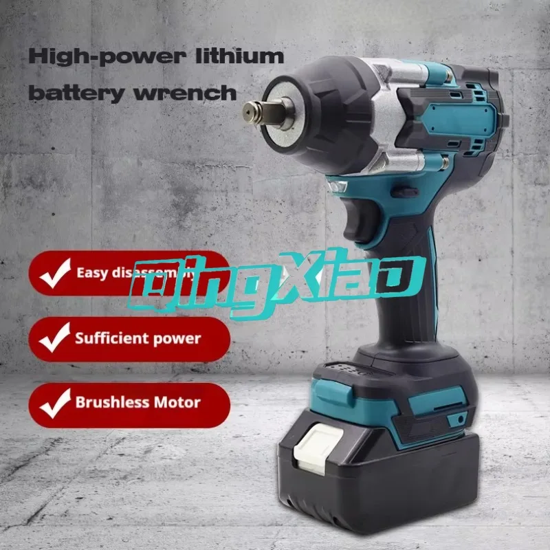 Brushless High Torque Brushless Electric Wrench Heavy Duty Cordless Impact Wrench  For Automotive Construction Machinery Repair