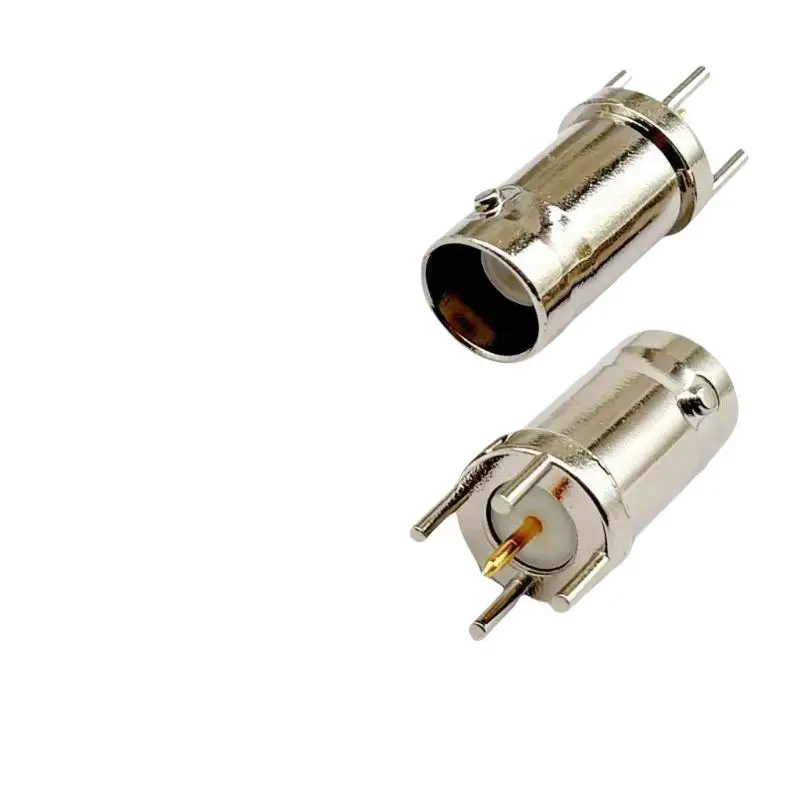 5Pcs BNC Video Sockets BNC-KE 180° Straight 5-Pin Q9 Jacks for Apartment Building Surveillance System