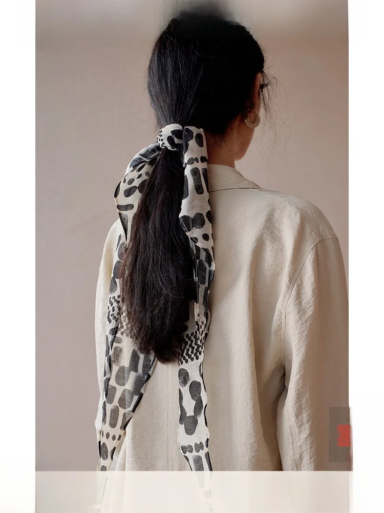 ltyp-travel-original-tussah-silk-artistic-print-scarf-literary-hair-tying-long-strip-small-drifting-belt-for-women-summer