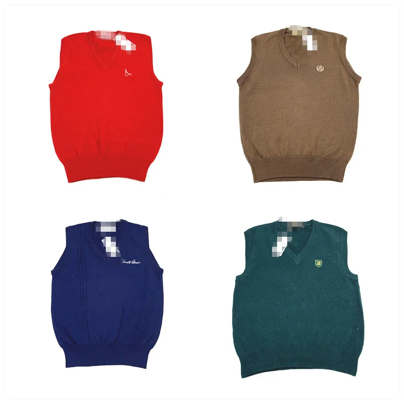 

Винтажный свитер Nordic Sle, жилет с v-образным вырезом, однотонный, Fair Isle, женская модная осенне-зимняя трикотажная одежда