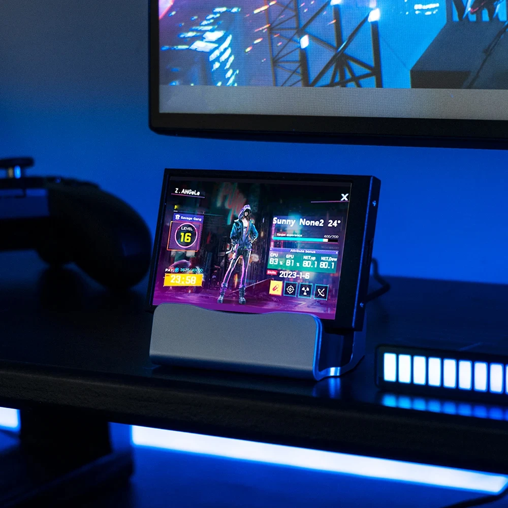 Écran IPS de 3.5 et 5 pouces avec port USB C, CPU, GPU, RAM, HDD, pour mini moniteur AIDA64 de type C