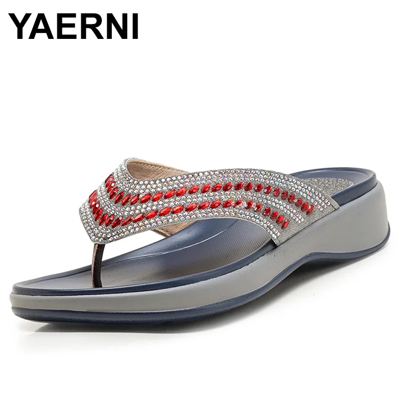 Summer new ladies slippers large size flat leather women slippers fashion skirt comfortable flip flops slippers 35-41