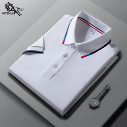 polo shirt men Summer new high quality Men's short-sleeved polo shirt Cotton Solid color Mens business casual polo shirt 22158