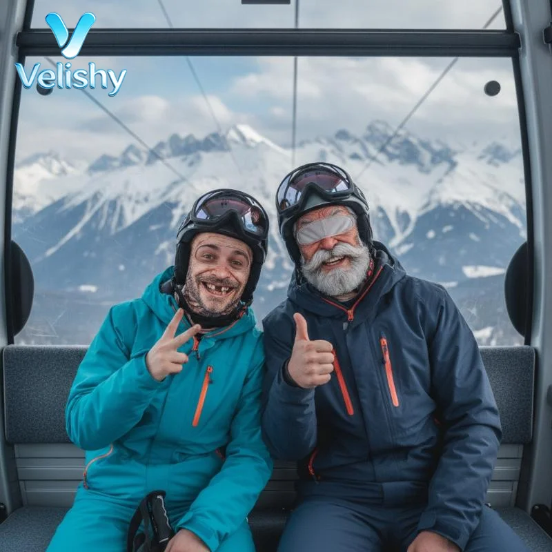 3D Face Printed Old Man Thickened Fleece Full Coverage Winter Mask Cover Stretch Elastic Funny Ski Mask