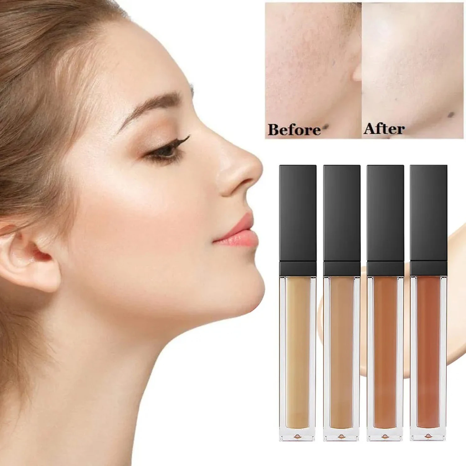 Private Label  Liquid Concealer Full Coverage Long Lasting Waterproof Matte Brighten Custom Logo Makeup Wholesale Cruelty Free