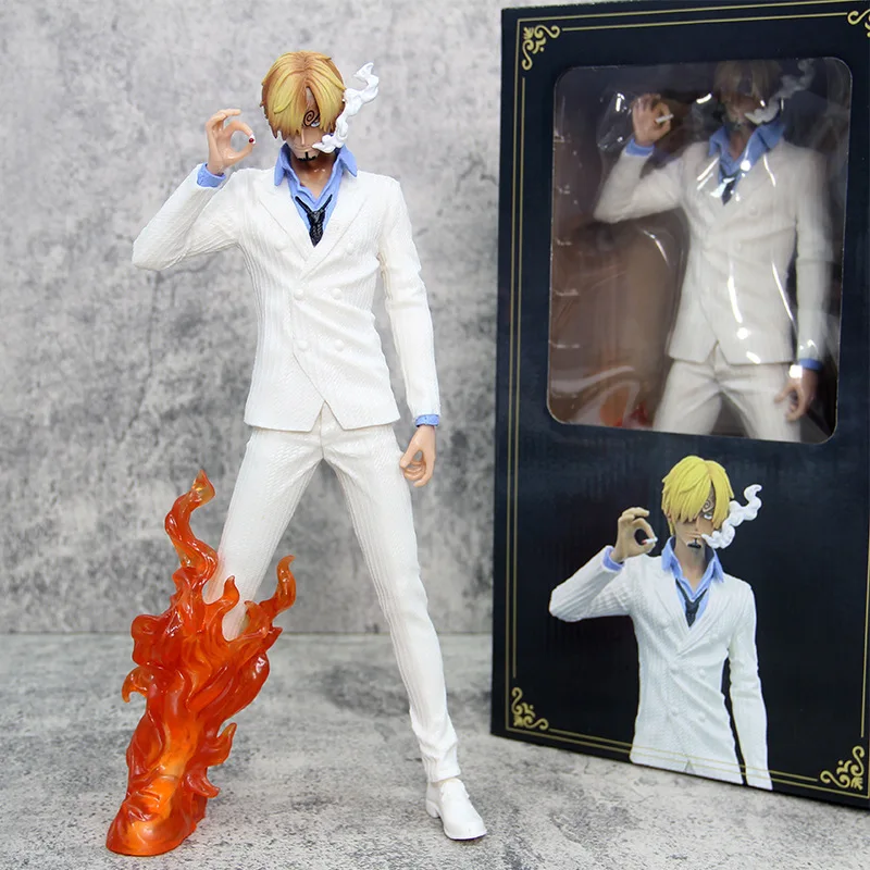 ฟิกเกอร์หนึ่งชิ้นการ์ตูน GK Dream Sanji, ฟิกเกอร์พีวีซีคอลเลกชั่นตุ๊กตาขยับแขนขาได้ของเล่นของประดับโต๊ะทำงาน32ซม. สำหรับเป็นของขวัญเด็ก