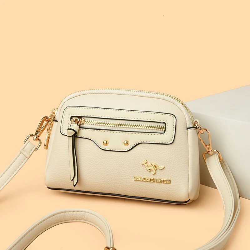 New Elegant PU Leather Shoulder Bag for Women Convertible Crossbody Handbag Ladies Purse with Long Strap Fashionable Office Bag