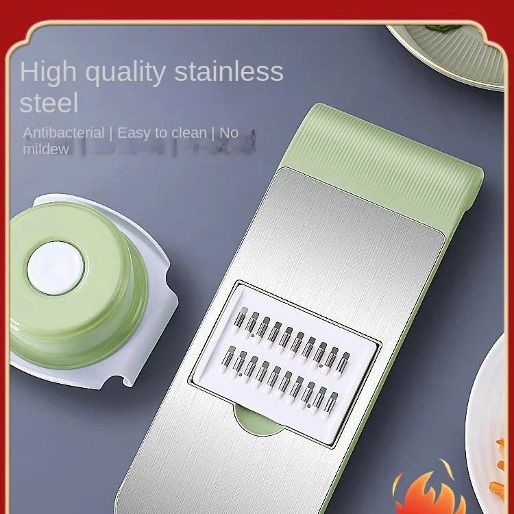 Potato grater, household coarse shredded kitchen vegetable slicer cutter wiper