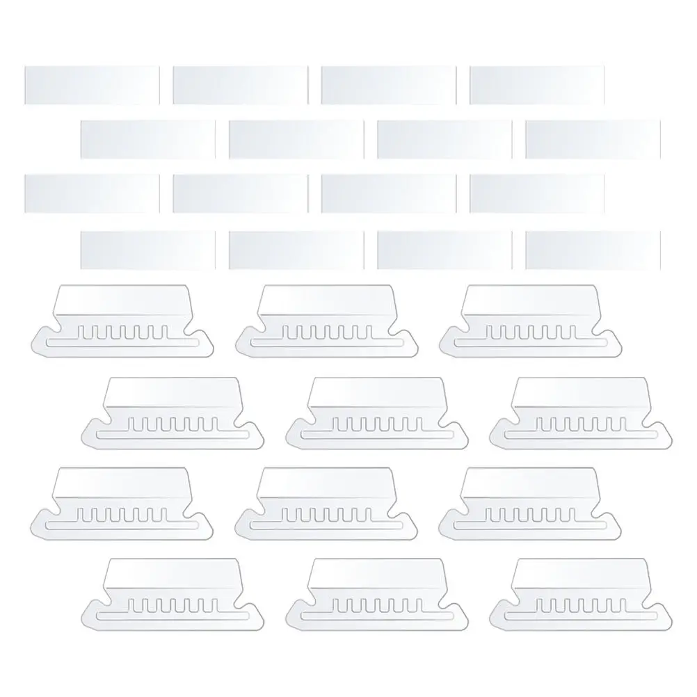 

100Pcs Premium PVC File Tabs Hanging Folder Tabs Inserts Light Weight Compact Design Safe Smooth Surface File Organization