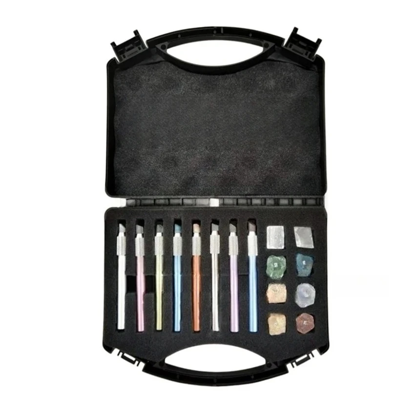 For Mohs Grade 2-9 Hardness Tester Pen Set Handheld Hardness Tester for Jewelry Gemstones Hardness Testing Tool