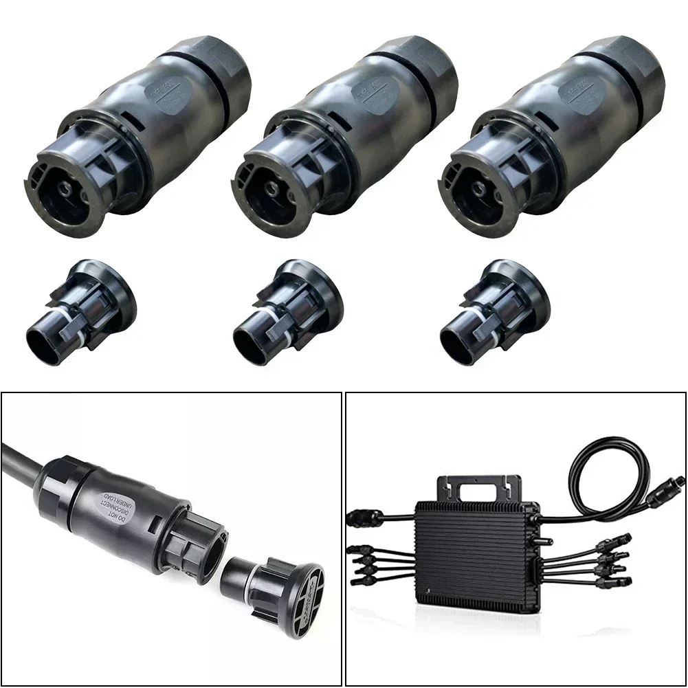 

For Envertech-Connector Female Plug IP68 Waterproof 25A 3-Pole Connection For For-Betteri BC01