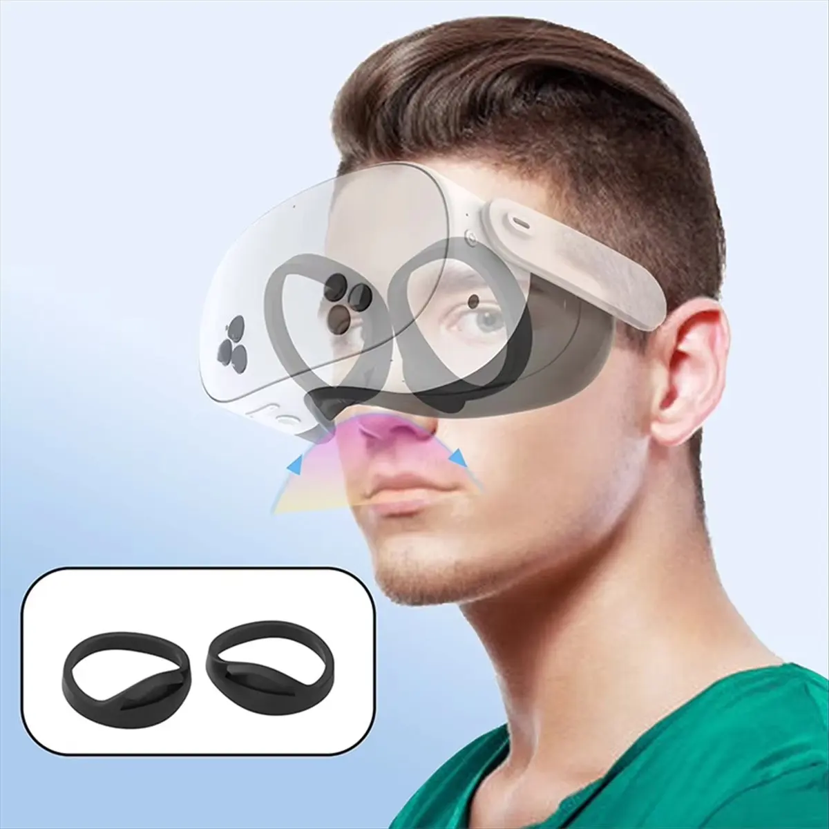 T31C hot-Lens Protector Cover Anti-Scratch VR Glasses Frame Spacer Lenses Frame & Spacer for Meta Quest 3S Accessories