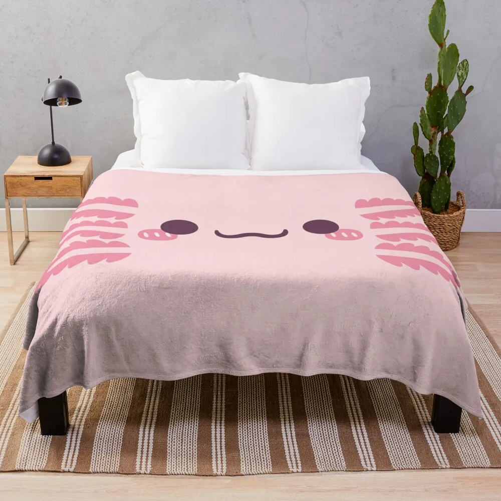 Cute Axolotl Costume Throw Blanket Tourist Personalized Gift Extra Large Throw Blankets