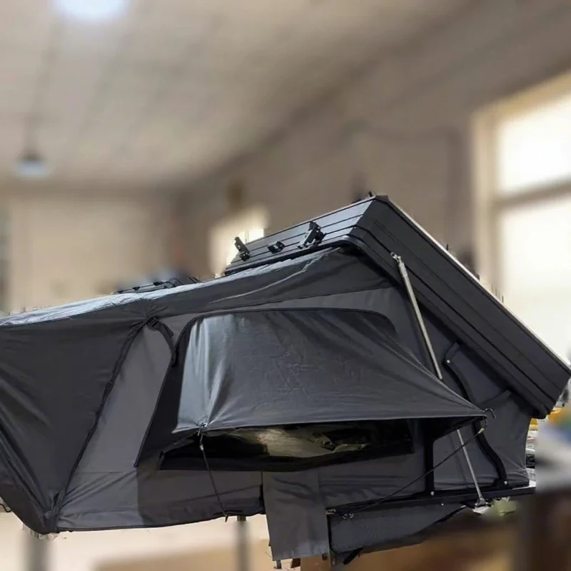 Breathable Soft Top Roof Tent With Aluminum Poles For Summer Camping