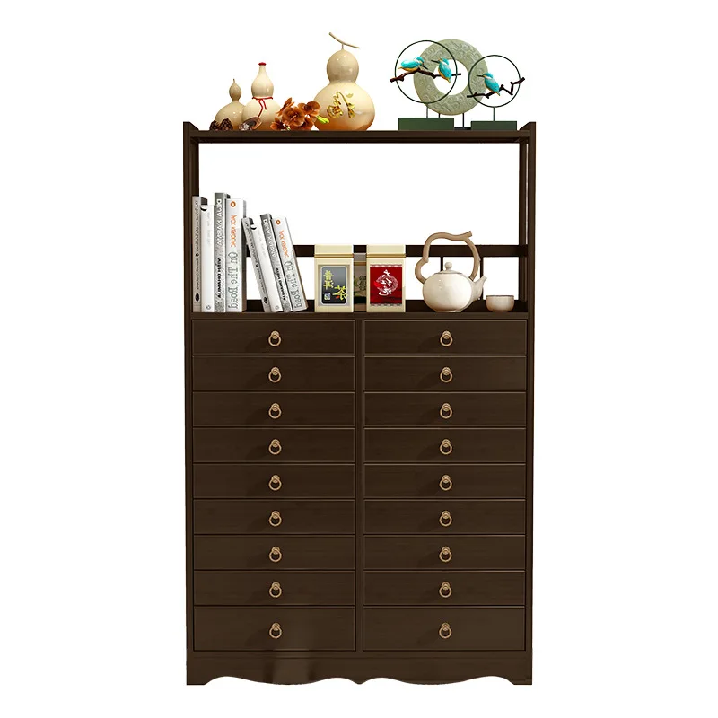 Nuevo estante Bogu de madera maciza china, vitrina de té Duobao Pavilion, gabinete de exhibición de adornos Bogu, estante para juego de té, estantería para sala de estar
