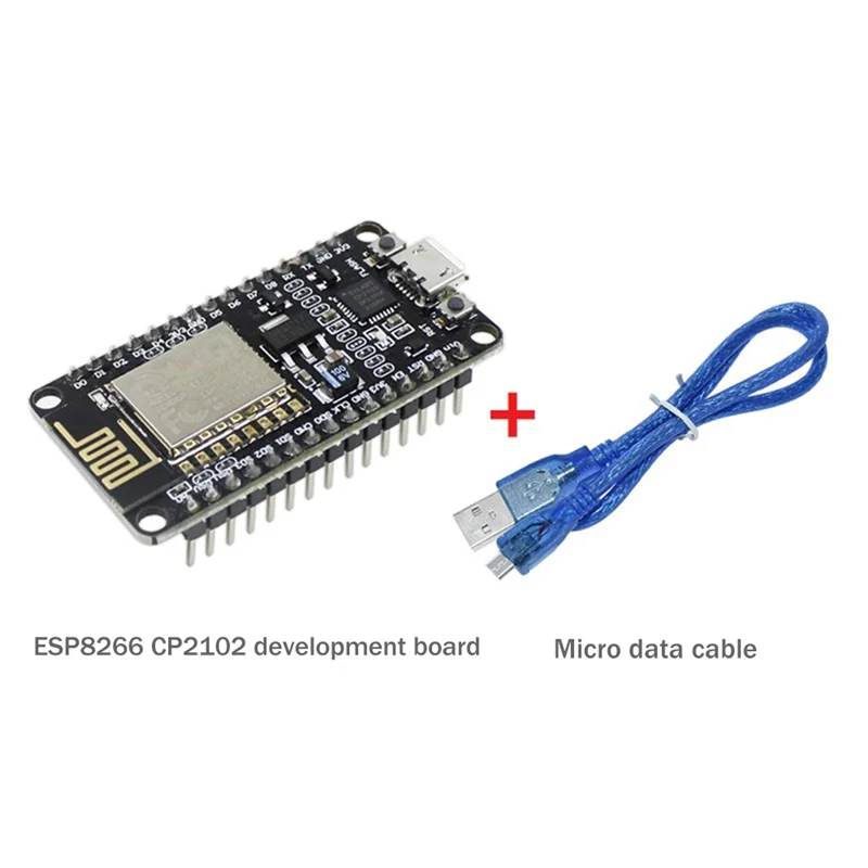 Placa de desenvolvimento ESP8266 CP2102 eficiente + cabo USB