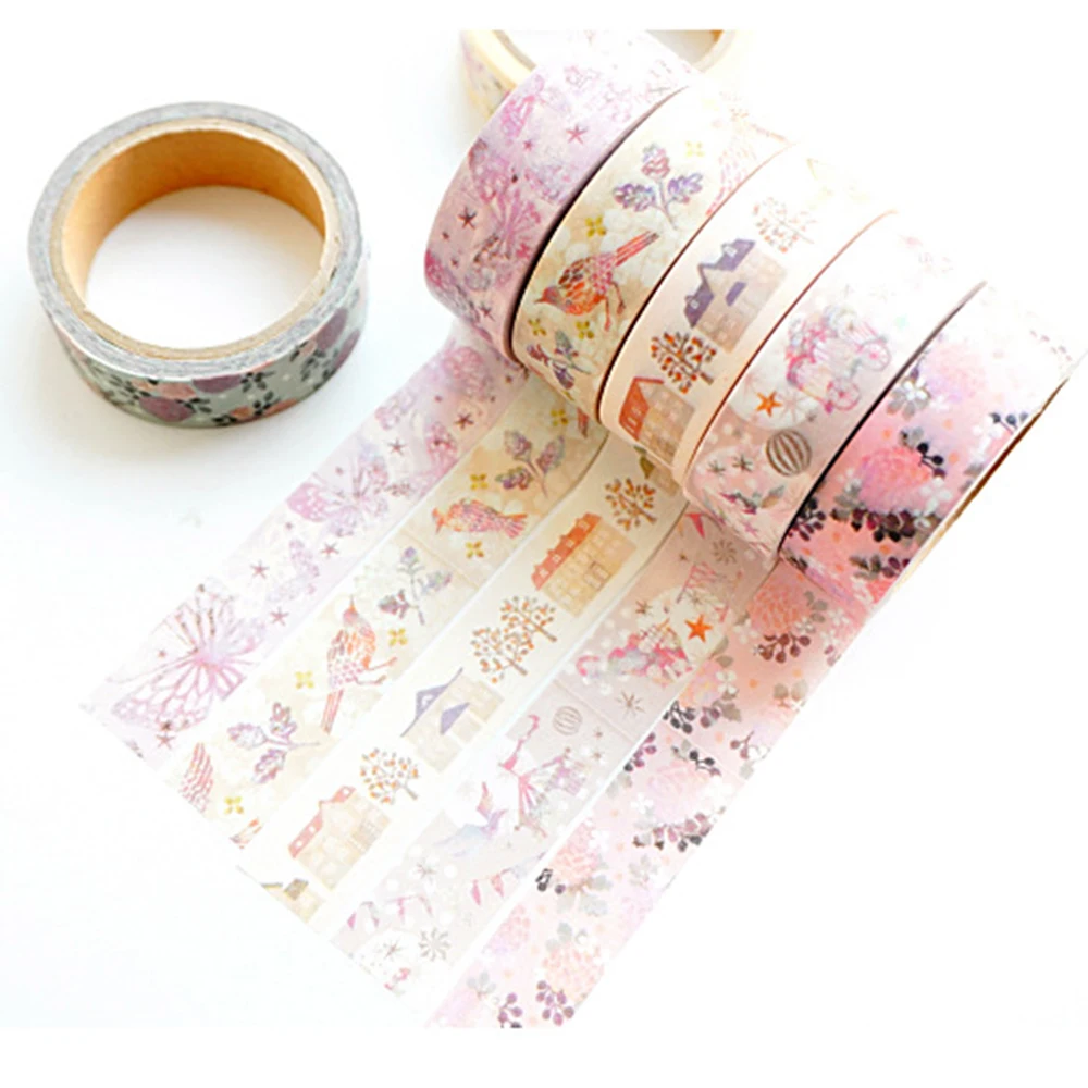 

Cute Colored Washi Tape DIY Scrapbook Handbook Decoration Material Stickers Stationery