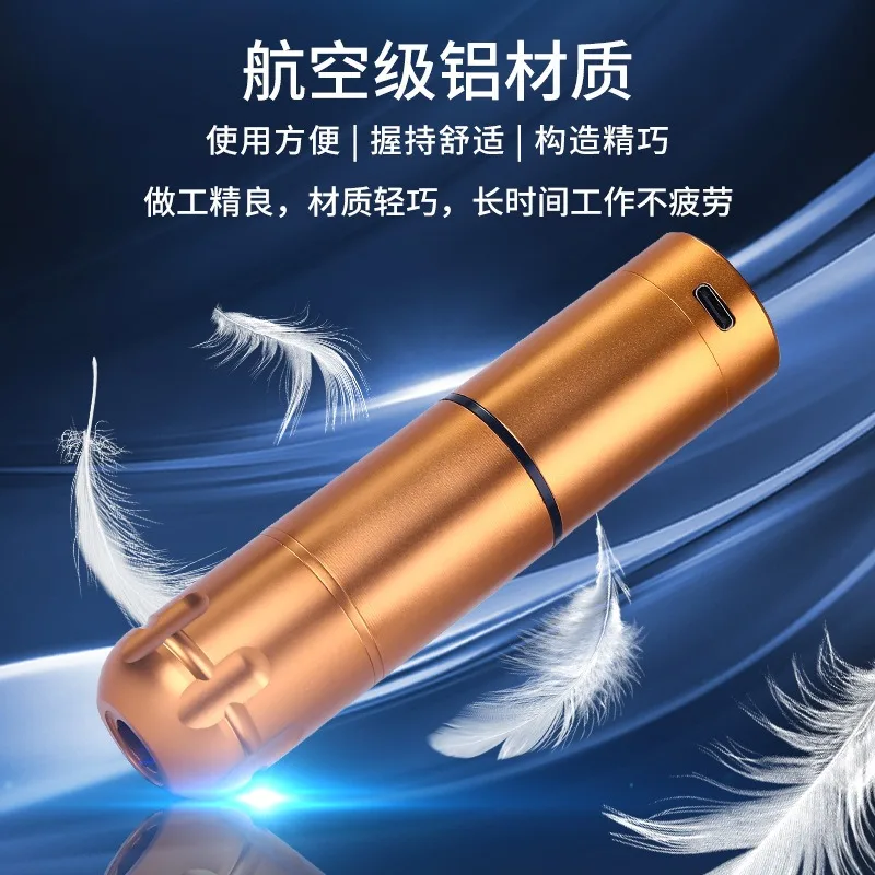 Wireless Tattoo Pen Machine Hollow Cup Motor PMU Cosmetic Tattoo All-in-One Coreless Rotary Professional Kit for Eyebrow Lip