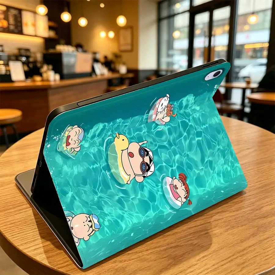 with Pencil Slot Case for Samsung Galaxy Tab S10 Plus A8 S7 S8+ S9 FE S11 A7 Lite S10FE A9Plus A11 S9+ S10 Lite C-Crayon