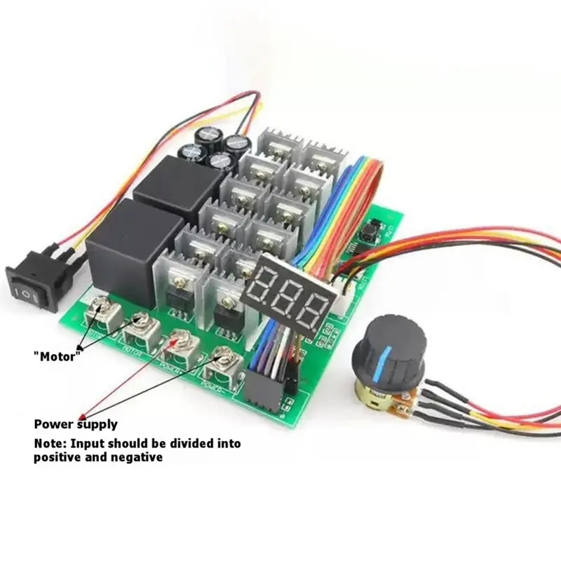 AB42-60A DC Motor Speed Controller DC10-55V DC Motor Speed Controller Electronic Speed Governor Switch With Forward Reverse Cont