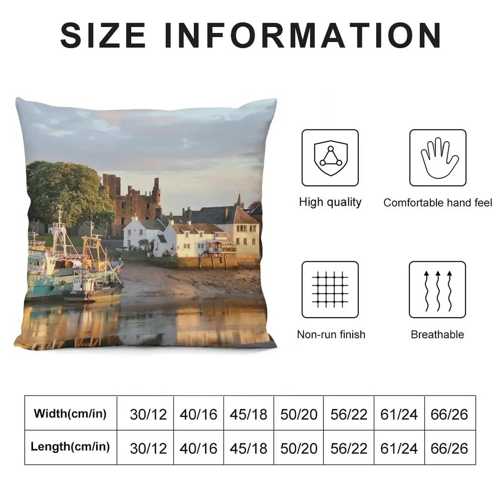 Kirkcudbright harbour, SW Scotland Throw Pillow Sofa Covers For Living Room Pillowcase pillow