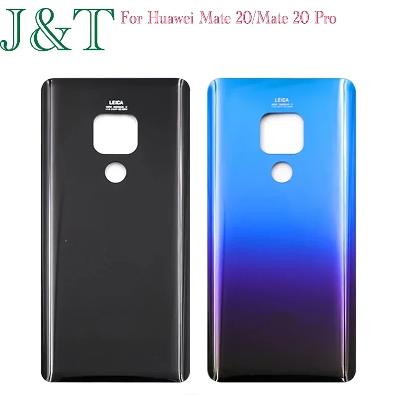 New For Huawei Mate 20 / Mate 20 Pro Battery Back Cover 3D Glass Panel Rear Door Housing Case Adhesive Replace