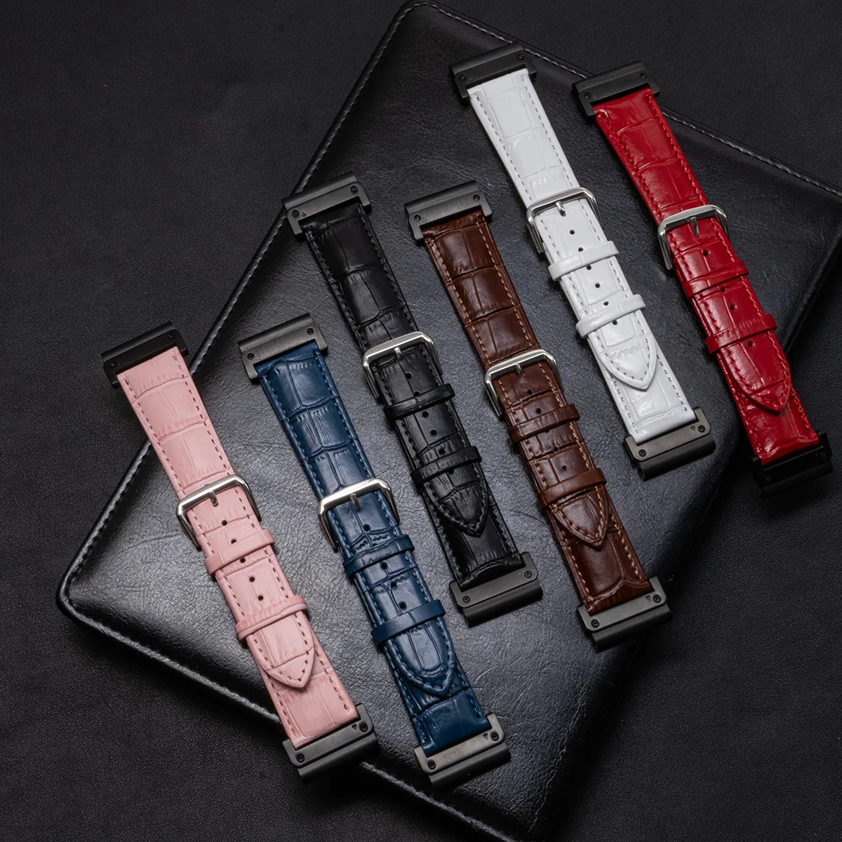 Quickfit 26 مللي متر 22 مللي متر حزام ل Garmin Epix Pro 51/47 مللي متر Tactix 8 7 Pro Fenix 8 7 7X Enduro3 سوار جلدي حزام الساعات اكسسوارات